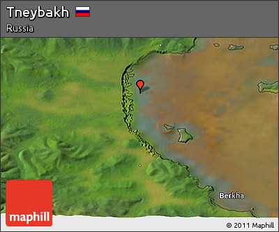 Satellite 3D Map of Tneybakh