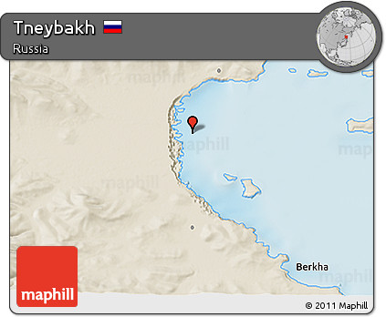 Shaded Relief 3D Map of Tneybakh