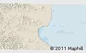 Shaded Relief 3D Map of the area around 52° 30' 23" N, 141° 10' 30" E