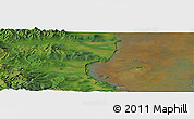 Satellite Panoramic Map of the area around 52° 30' 23" N, 141° 10' 30" E