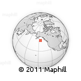 Outline Map of the Area around 52° 30' 23" N, 145° 16' 30" W, rectangular outline