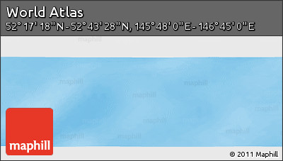 Physical Panoramic Map of the Area around 52° 30' 23" N, 146° 16' 30" E