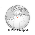 Outline Map of the Area around 52° 30' 23" N, 170° 4' 29" E, rectangular outline