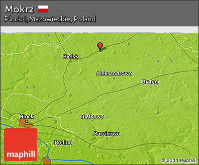 Physical 3D Map of Mokrz