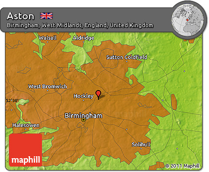 Physical Map of Aston