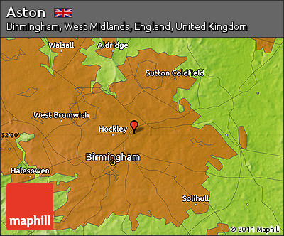 Physical Map of Aston