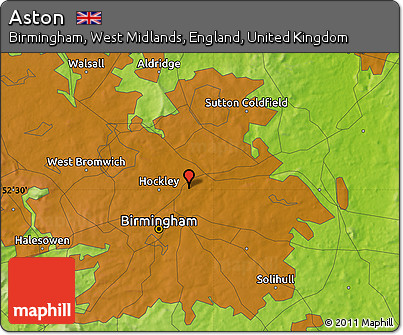 Physical Map of Aston