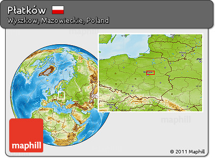 Physical Location Map of Płatków