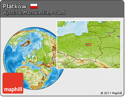 Physical Location Map of Płatków