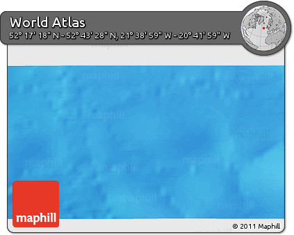 Shaded Relief 3D Map of the Area around 52° 30' 23" N, 21° 10' 29" W