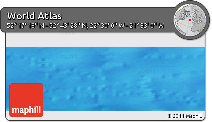 Physical Panoramic Map of the Area around 52° 30' 23" N, 22° 1' 29" W