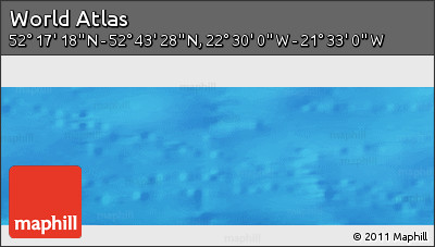 Physical Panoramic Map of the Area around 52° 30' 23" N, 22° 1' 29" W