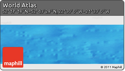 Physical Panoramic Map of the Area around 52° 30' 23" N, 22° 1' 29" W