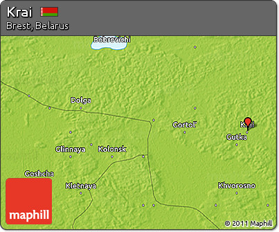 Physical 3D Map of Krai