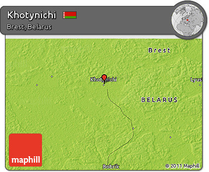 Physical 3D Map of Khotynichi