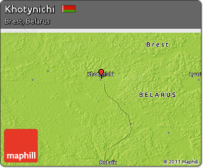 Physical 3D Map of Khotynichi