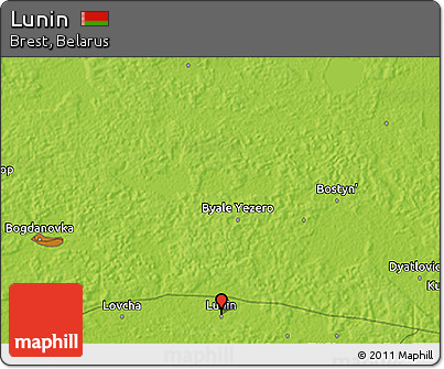 Physical 3D Map of Lunin