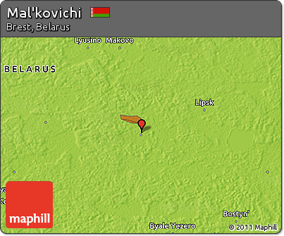 Physical 3D Map of Mal'kovichi