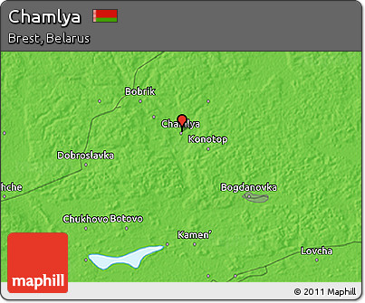 Political 3D Map of Chamlya