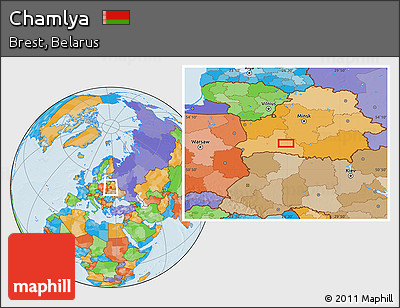 Political Location Map of Chamlya