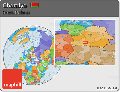 Political Location Map of Chamlya