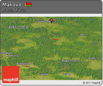 Satellite Panoramic Map of Makovo