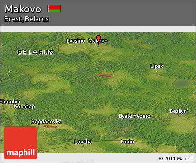 Satellite Panoramic Map of Makovo