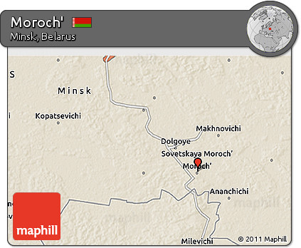 Shaded Relief 3D Map of Moroch'