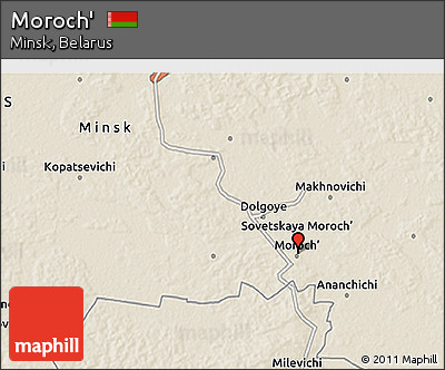 Shaded Relief 3D Map of Moroch'