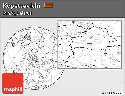 Blank Location Map of Kopatsevichi