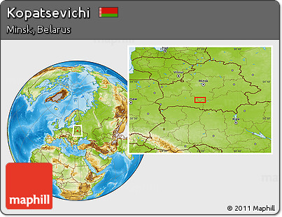 Physical Location Map of Kopatsevichi