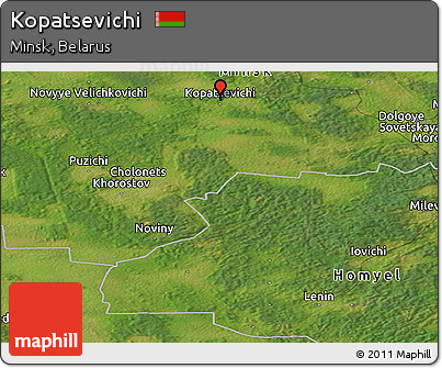 Satellite Panoramic Map of Kopatsevichi