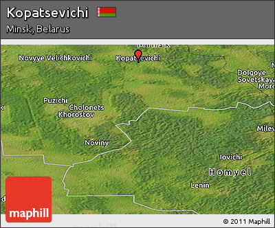 Satellite Panoramic Map of Kopatsevichi