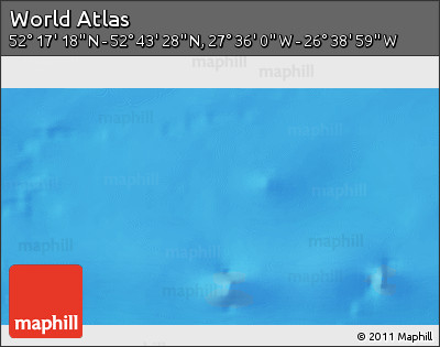 Physical 3D Map of the Area around 52° 30' 23" N, 27° 7' 30" W