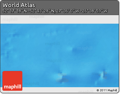 Physical 3D Map of the Area around 52° 30' 23" N, 27° 7' 30" W