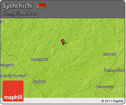 Physical 3D Map of Syshchichi