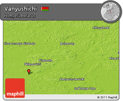 Physical Panoramic Map of Vanyushichi