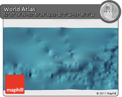 Satellite 3D Map of the Area around 52° 30' 23" N, 32° 13' 30" W