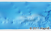 Shaded Relief 3D Map of the area around 52° 30' 23" N, 32° 13' 30" W