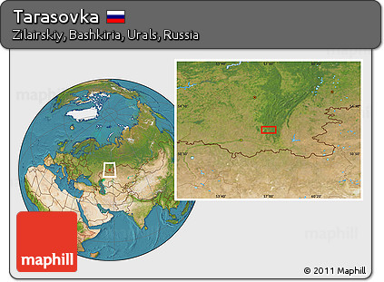 Satellite Location Map of Tarasovka