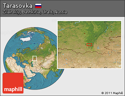 Satellite Location Map of Tarasovka