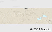 Shaded Relief Panoramic Map of the area around 52° 30' 23" N, 58° 34' 30" W