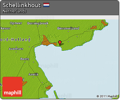 Physical 3D Map of Schellinkhout