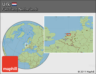 Savanna Style Location Map of Urk