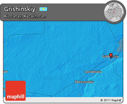 Political 3D Map of Grishinskiy