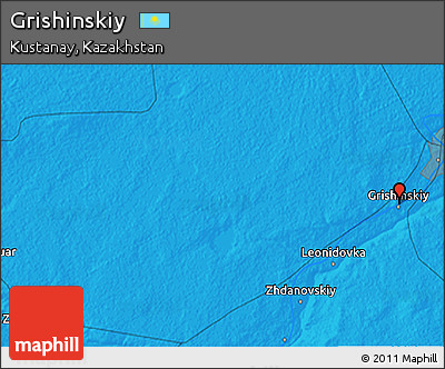 Political 3D Map of Grishinskiy