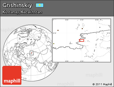 Blank Location Map of Grishinskiy