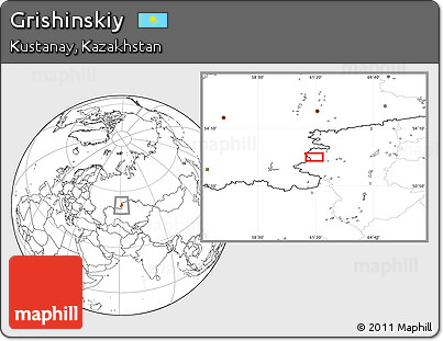Blank Location Map of Grishinskiy