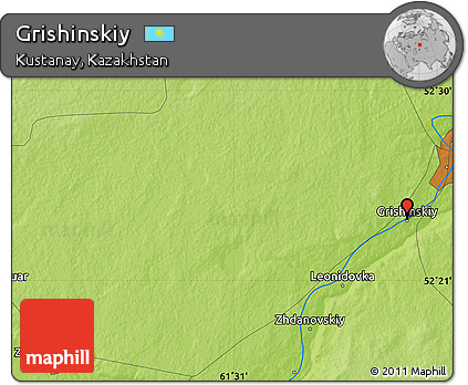 Physical Map of Grishinskiy
