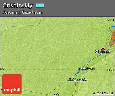Physical Map of Grishinskiy